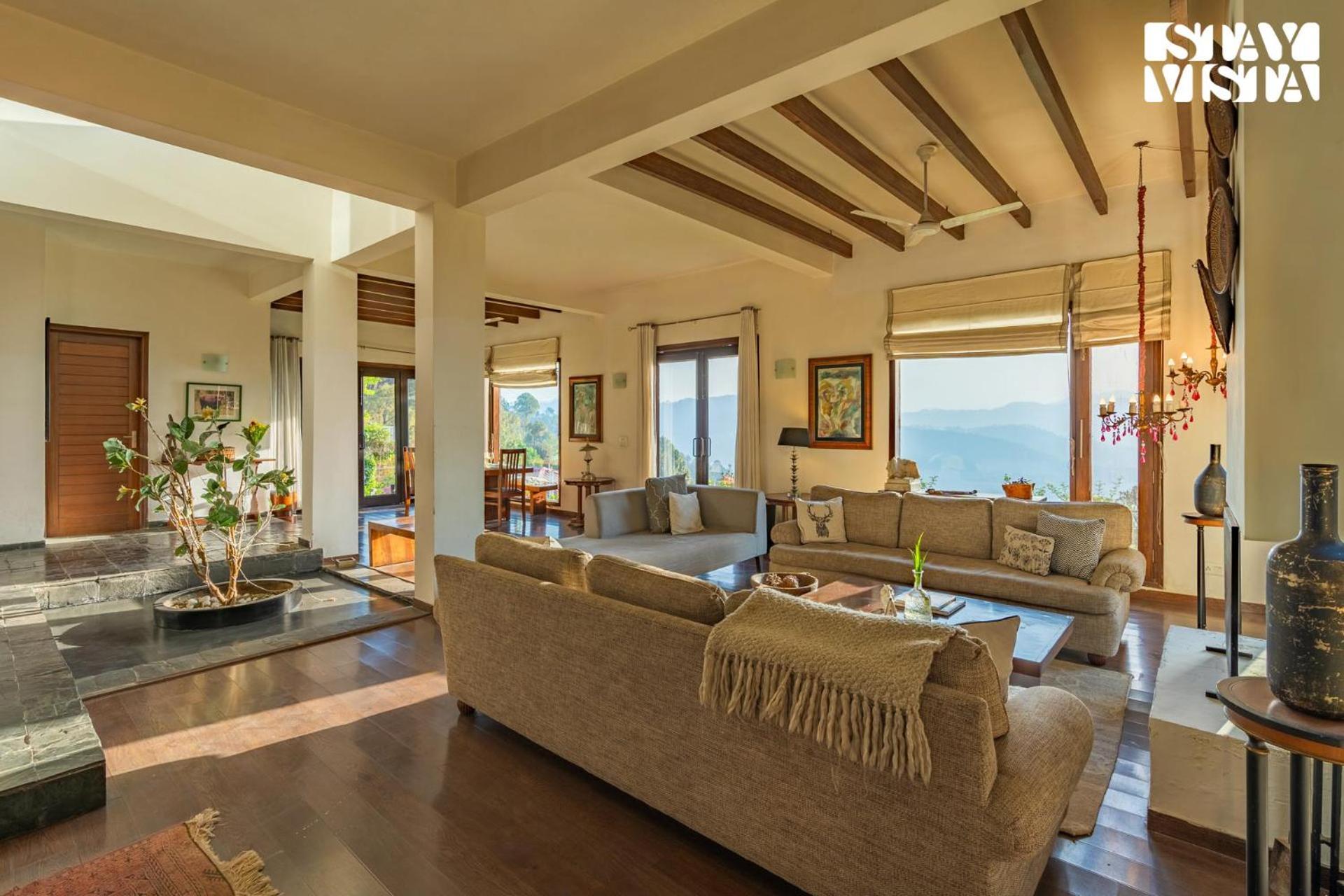 Stayvista At Hillcrest Villa With Valley View, Bonfire And Heater Kasauli Luaran gambar